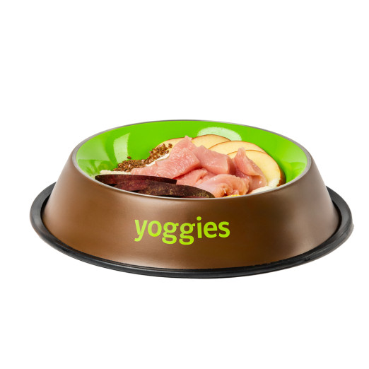 15kg Yoggies Krůtí maso&jáhly, minigranule lisované za studena s probiotiky
