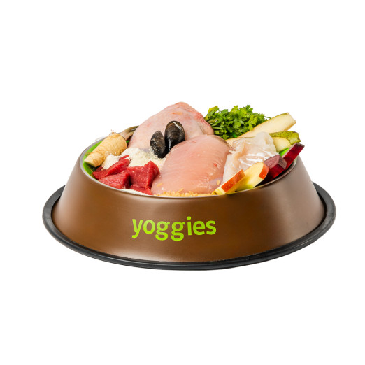 30kg Yoggies Kuřecí&hovězí maso, granule lisované za studena s probiotiky