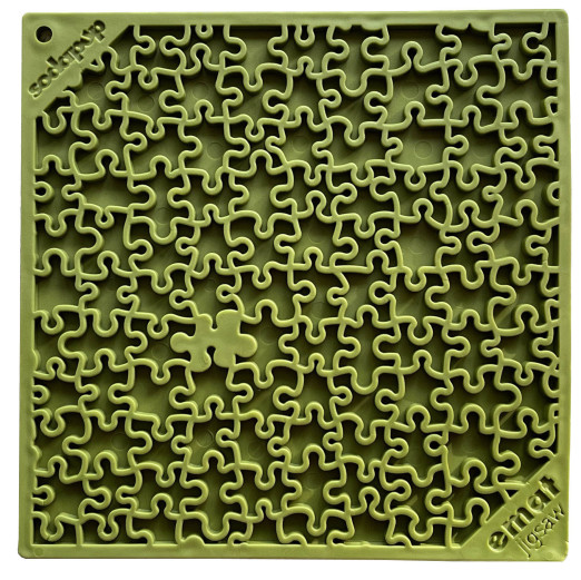 SodaPup lízací podložka Puzzle 20 x 20cm - Zelená