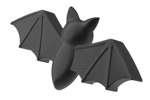 SodaPup netopýr, super odolná nylonová žvýkací hračka – černá
